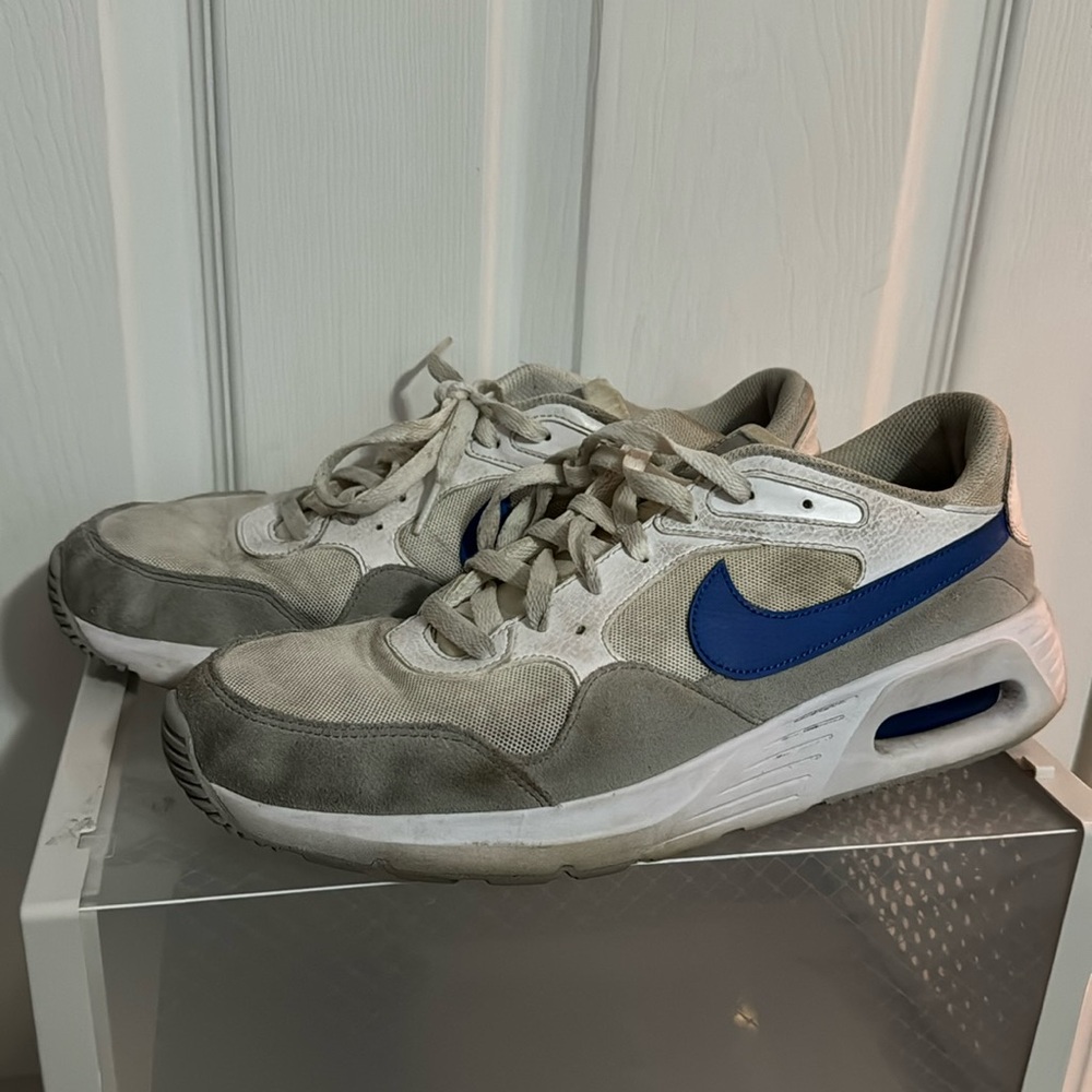 Whit and Blue. Nike air.